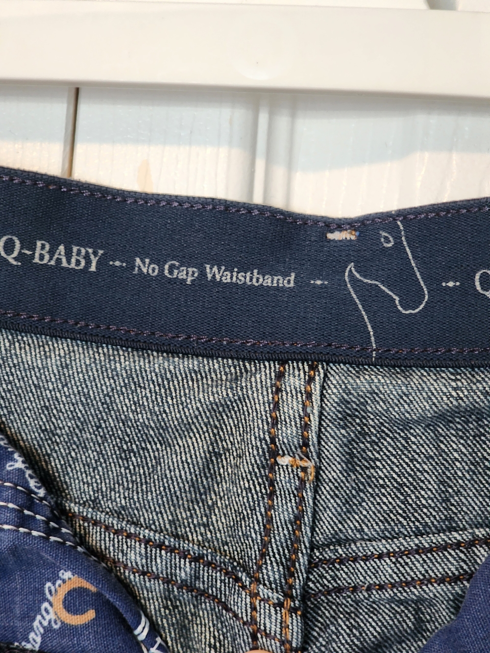 Vintage WRANGLER Q Baby bootcut jeans Plus Size 17/18 34 - Picture 14 of 16